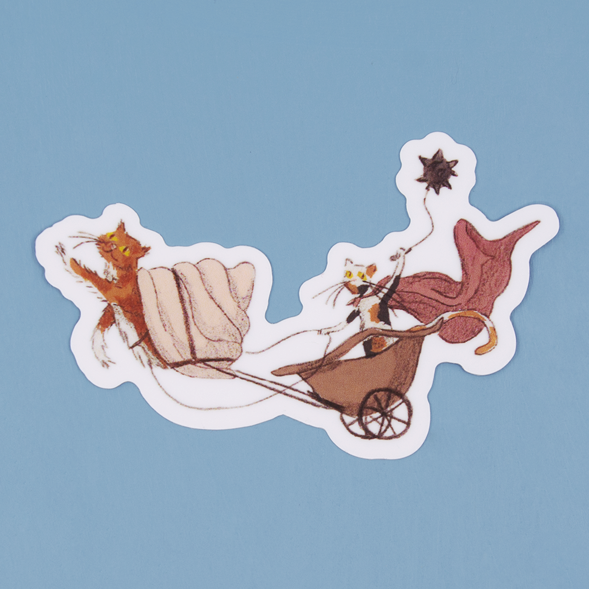 Cat Snail Vinyl Sticker